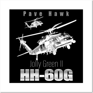 Pave Hawk HH-60G Search and Rescue Helicopter Us Navy Air Force Posters and Art